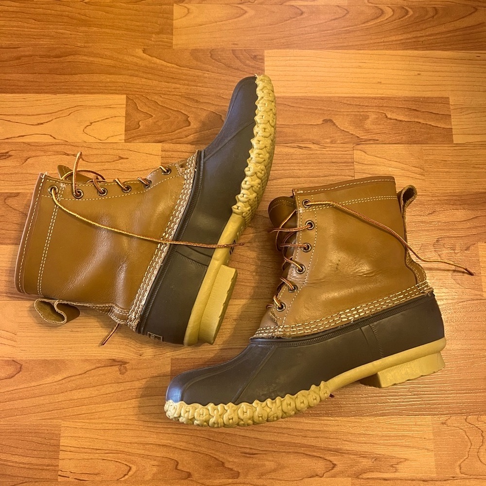 Gore-Tex Insulated L.L. Bean Duck Boots- 9- New Soles and Lining! Made in USA - Picture 2 of 9